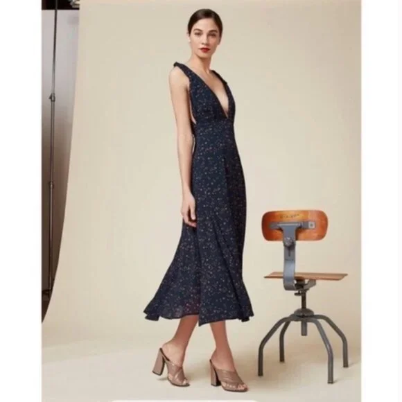 chinese dress ladies Angel Wing Print Maxi Dress – Dark Halter Racerback main image 1